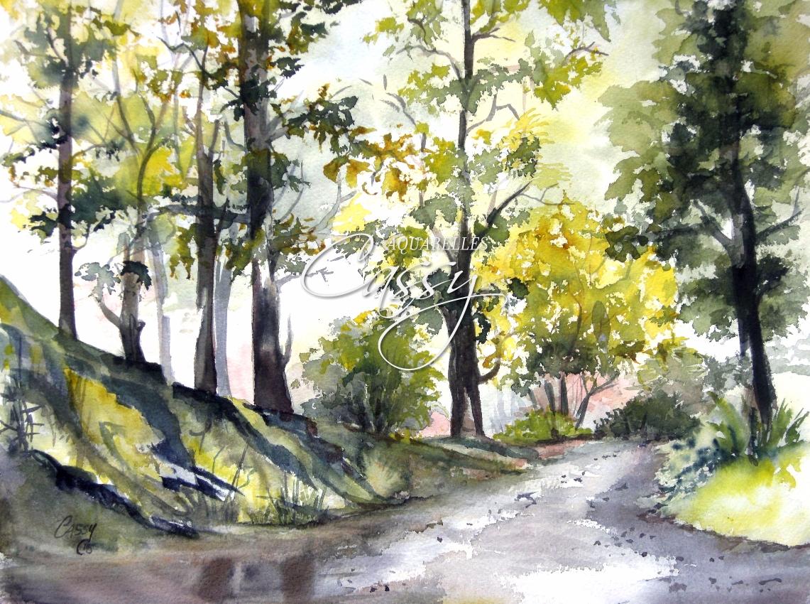 Au Printemps 46 cm X 61 cm